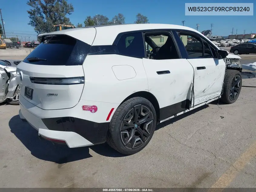 2024 BMW Ix xDrive50 VIN: WB523CF09RCP83240 Lot: 45557060