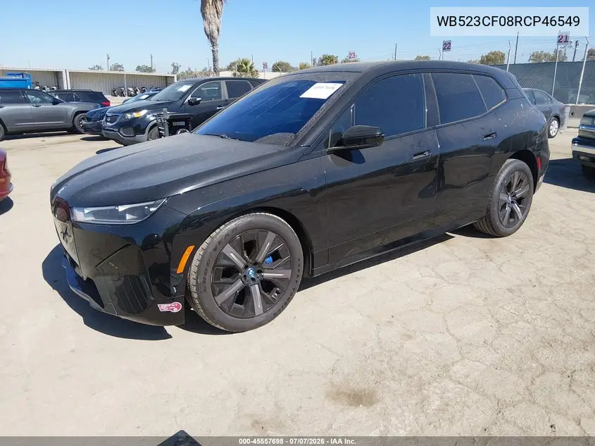 2024 BMW Ix xDrive50 VIN: WB523CF08RCP46549 Lot: 45557698