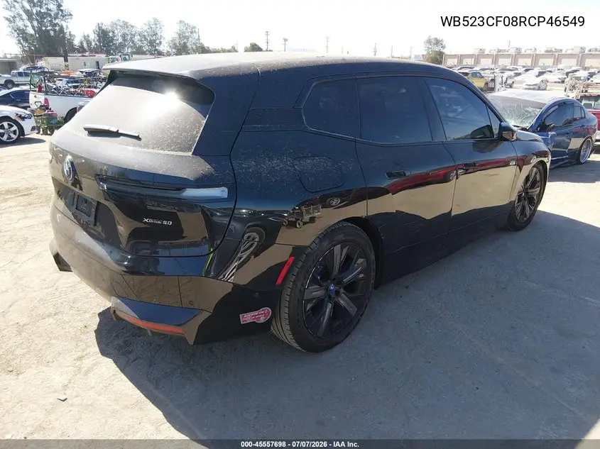 2024 BMW Ix xDrive50 VIN: WB523CF08RCP46549 Lot: 45557698