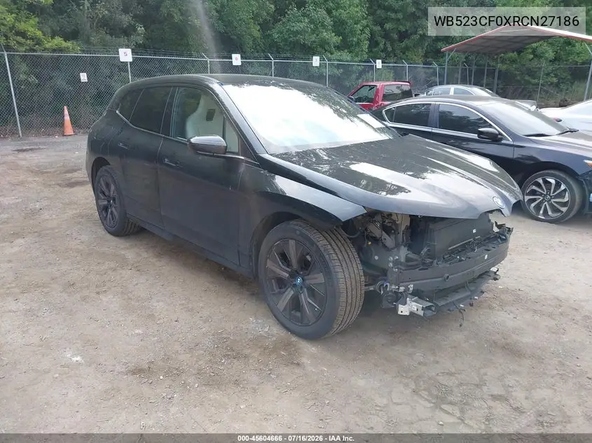 2024 BMW Ix xDrive50 VIN: WB523CF0XRCN27186 Lot: 45604666