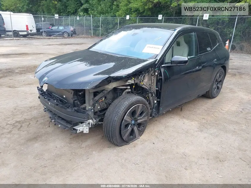 2024 BMW Ix xDrive50 VIN: WB523CF0XRCN27186 Lot: 45604666