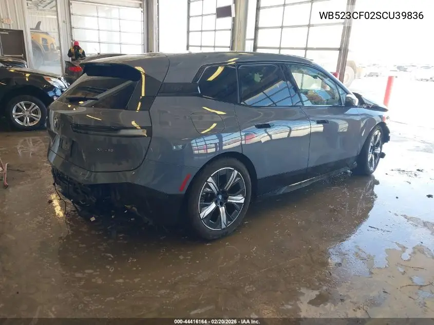 2025 BMW Ix xDrive50 VIN: WB523CF02SCU39836 Lot: 44416164
