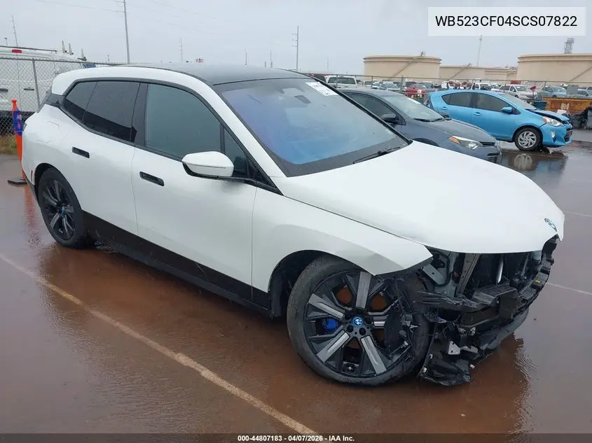 2025 BMW Ix xDrive50 VIN: WB523CF04SCS07822 Lot: 44807183