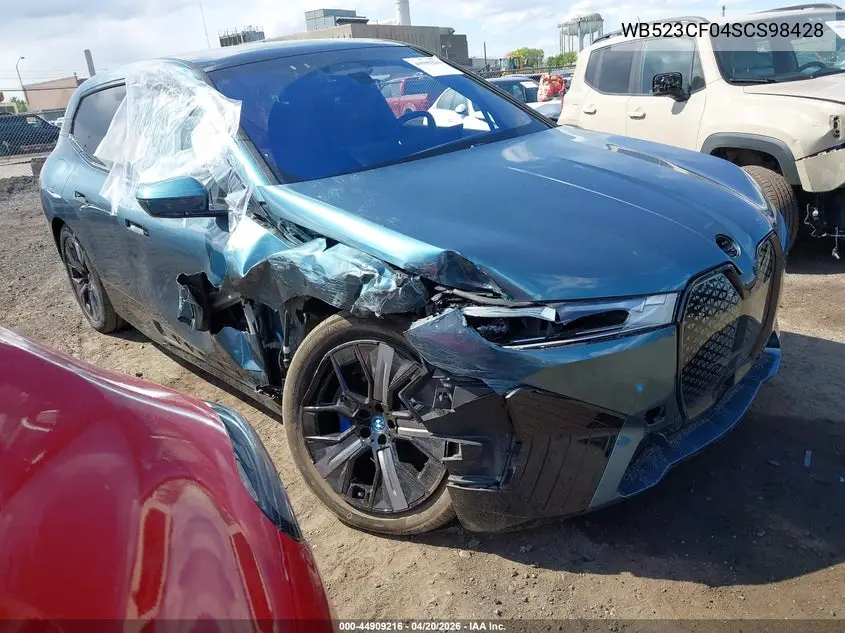 2025 BMW Ix xDrive50 VIN: WB523CF04SCS98428 Lot: 44909216