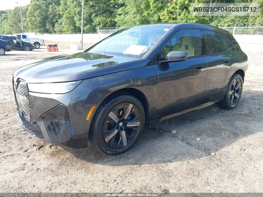 2025 BMW Ix xDrive50 VIN: WB523CF04SCS15712 Lot: 45320413