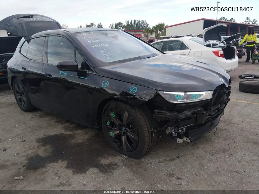 2025 BMW Ix xDrive50 VIN: WB523CF06SCU18407 Lot: 45341910