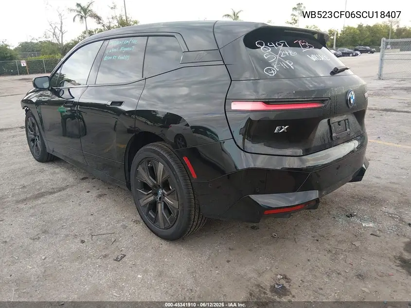 2025 BMW Ix xDrive50 VIN: WB523CF06SCU18407 Lot: 45341910