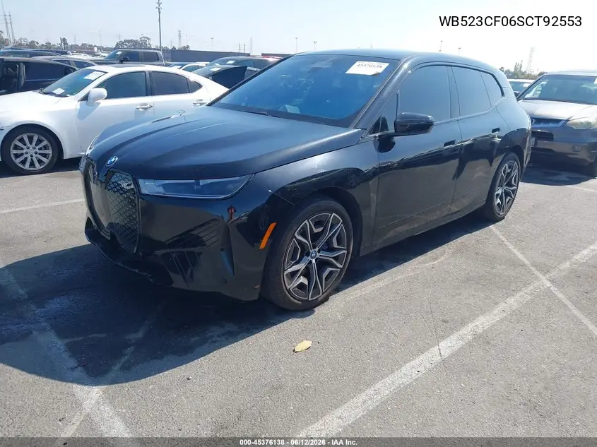 2025 BMW Ix xDrive50 VIN: WB523CF06SCT92553 Lot: 45376138