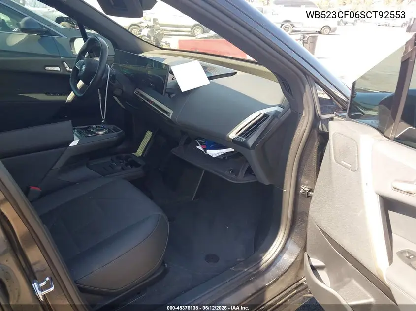 2025 BMW Ix xDrive50 VIN: WB523CF06SCT92553 Lot: 45376138