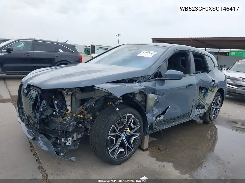 2025 BMW Ix xDrive50 VIN: WB523CF0XSCT46417 Lot: 45407541