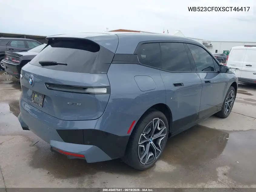 2025 BMW Ix xDrive50 VIN: WB523CF0XSCT46417 Lot: 45407541