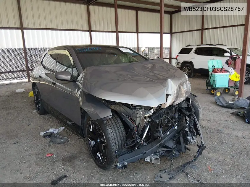 2025 BMW Ix xDrive50 VIN: WB523CF03SCS28757 Lot: 45461987