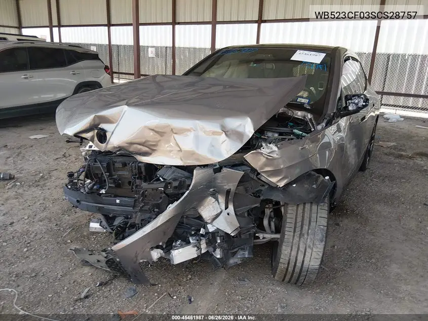 2025 BMW Ix xDrive50 VIN: WB523CF03SCS28757 Lot: 45461987