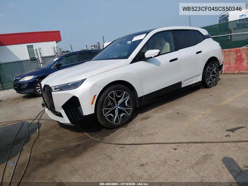 2025 BMW Ix xDrive50 VIN: WB523CF04SCS50346 Lot: 45634694