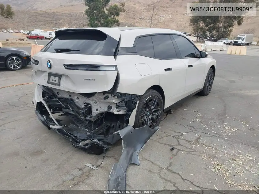 2026 BMW Ix xDrive45 VIN: WB543CF08TCU99095 Lot: 45609179