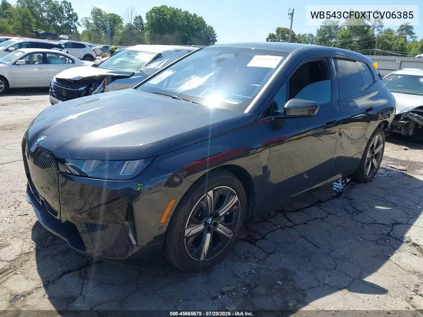 2026 BMW Ix xDrive45 VIN: WB543CF0XTCV06385 Lot: 45665678