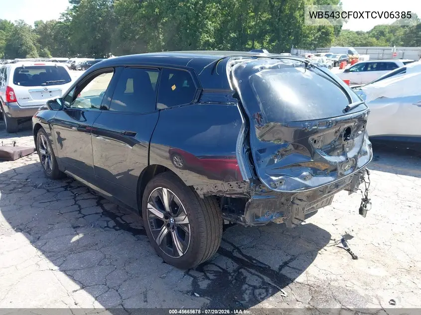 2026 BMW Ix xDrive45 VIN: WB543CF0XTCV06385 Lot: 45665678