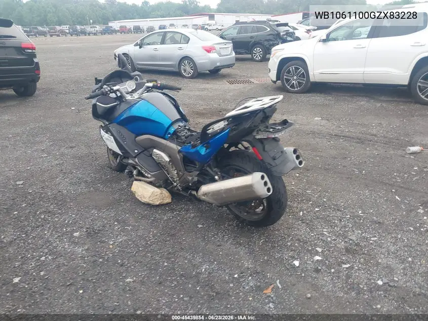 2016 BMW K1600 Gt VIN: WB1061100GZX83228 Lot: 45439854