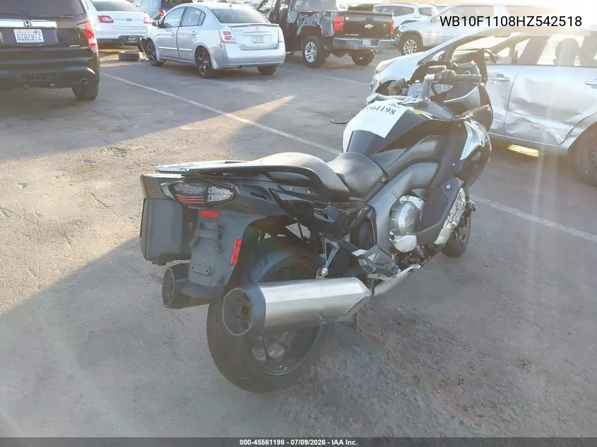 2017 BMW K1600 Gt VIN: WB10F1108HZ542518 Lot: 45561198