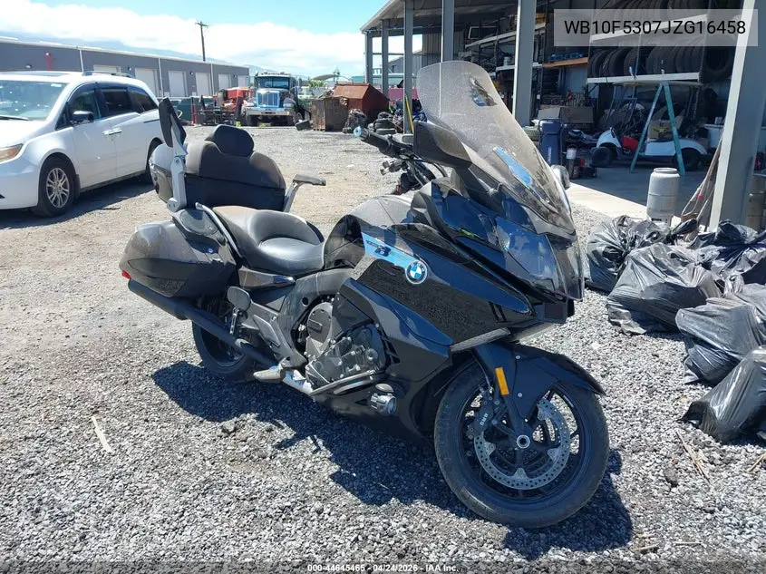 2018 BMW K1600 B VIN: WB10F5307JZG16458 Lot: 44645465