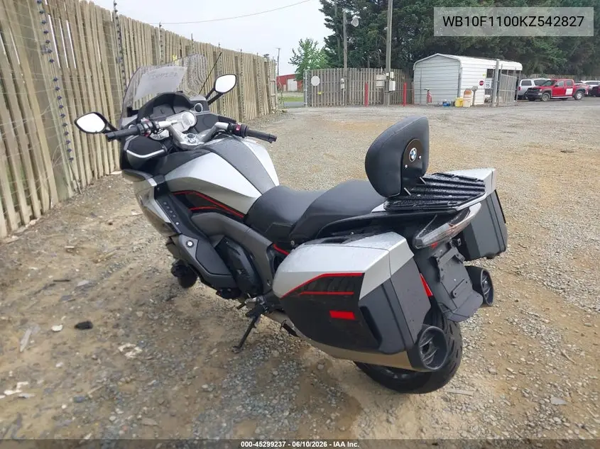 2019 BMW K1600 Gt VIN: WB10F1100KZ542827 Lot: 45299237
