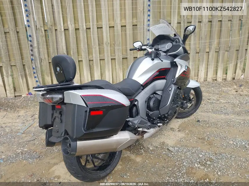 2019 BMW K1600 Gt VIN: WB10F1100KZ542827 Lot: 45299237
