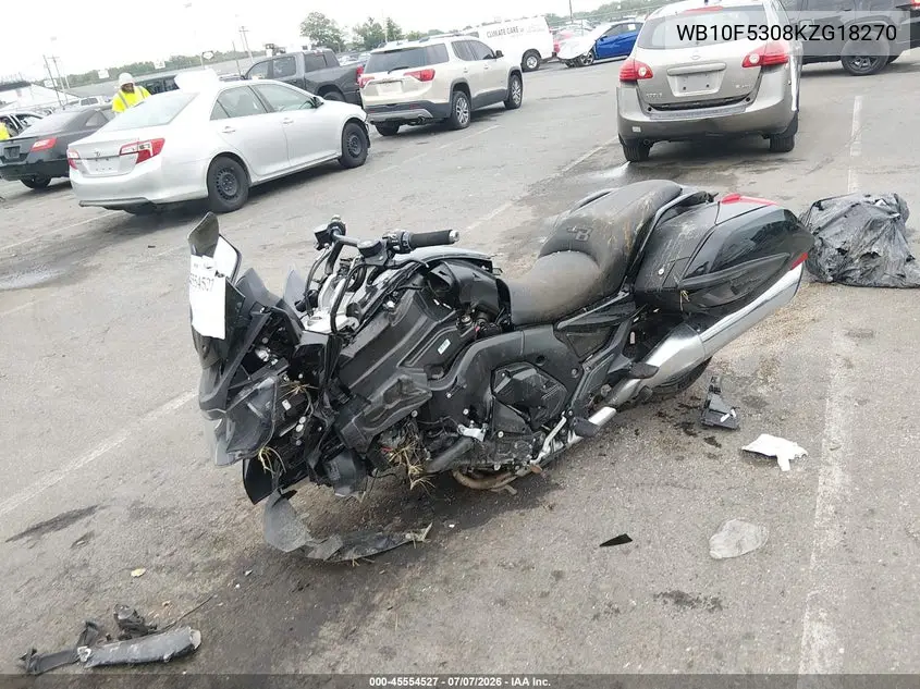 2019 BMW K1600 B VIN: WB10F5308KZG18270 Lot: 45554527