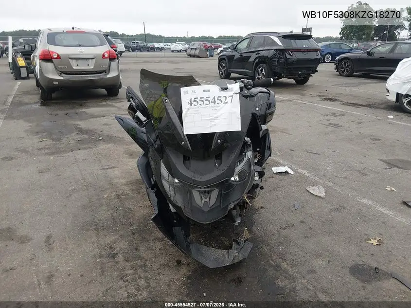 2019 BMW K1600 B VIN: WB10F5308KZG18270 Lot: 45554527