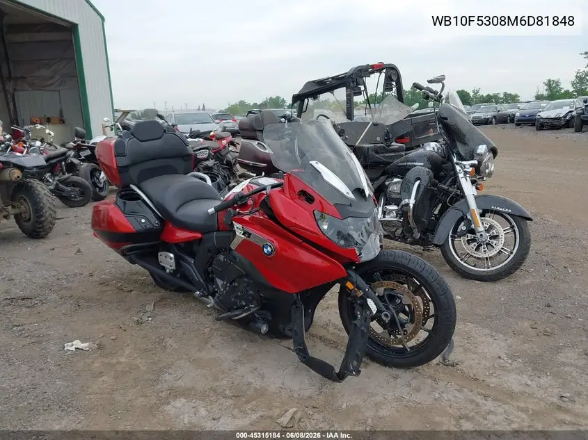 2021 BMW K1600 B VIN: WB10F5308M6D81848 Lot: 45315184