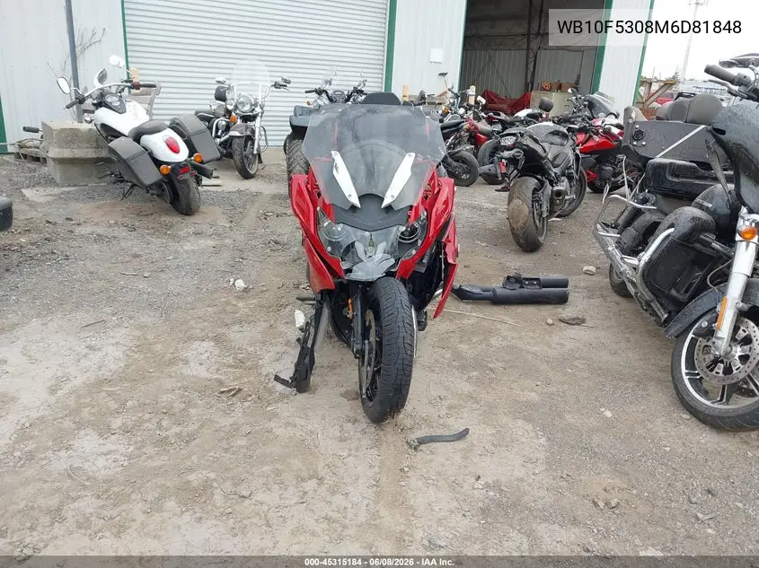 2021 BMW K1600 B VIN: WB10F5308M6D81848 Lot: 45315184