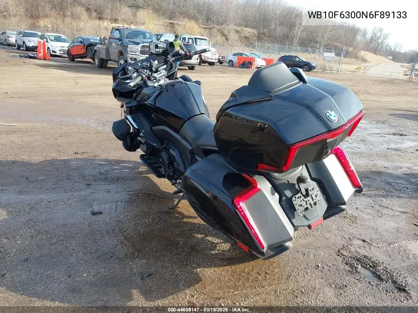 2022 BMW K1600 B VIN: WB10F6300N6F89133 Lot: 44659147