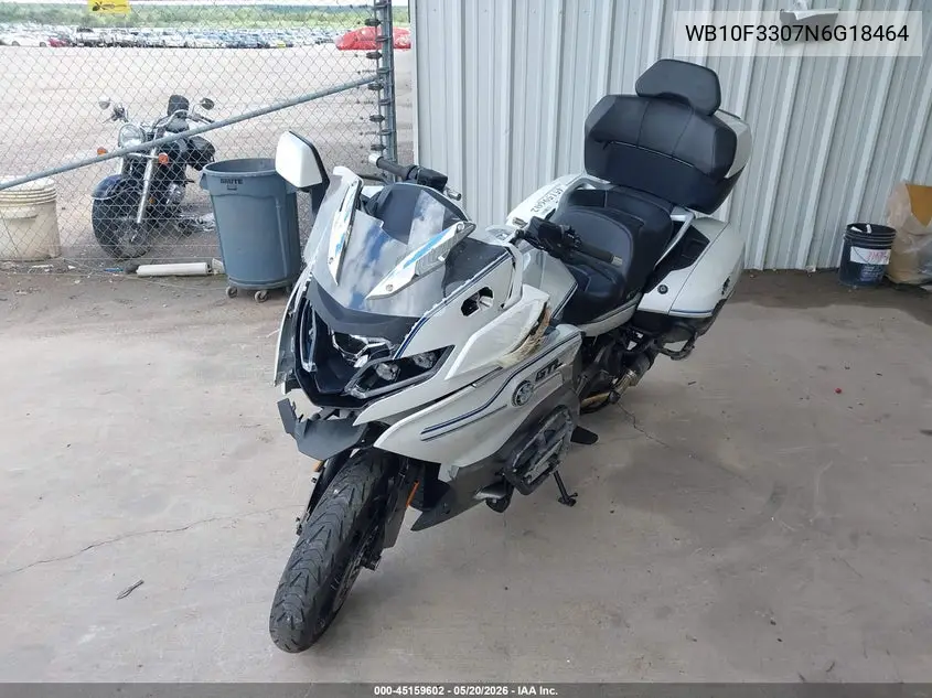 2022 BMW K1600 Gtl VIN: WB10F3307N6G18464 Lot: 45159602