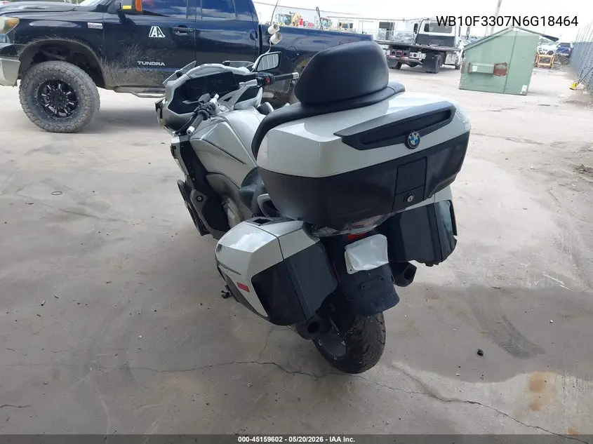 2022 BMW K1600 Gtl VIN: WB10F3307N6G18464 Lot: 45159602