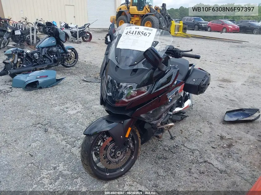 2022 BMW K1600 B VIN: WB10F6308N6F97397 Lot: 45418567