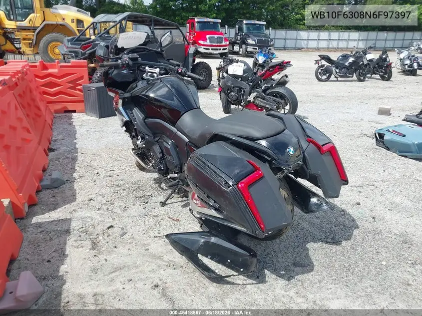 2022 BMW K1600 B VIN: WB10F6308N6F97397 Lot: 45418567