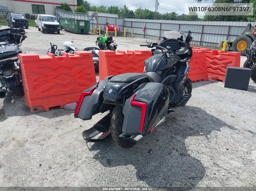 2022 BMW K1600 B VIN: WB10F6308N6F97397 Lot: 45418567