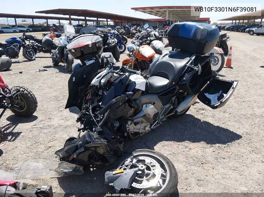 2022 BMW K1600 Gtl VIN: WB10F3301N6F39081 Lot: 45561895