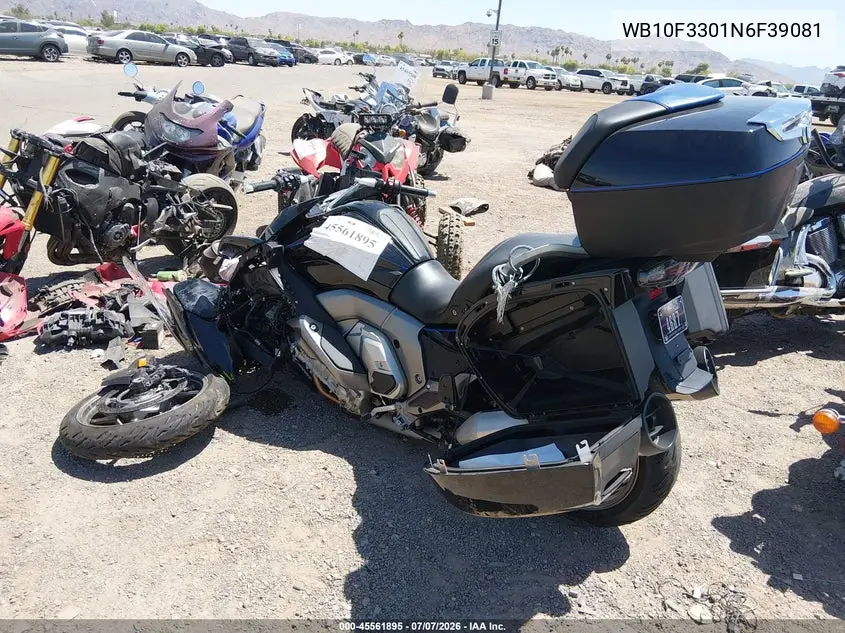 2022 BMW K1600 Gtl VIN: WB10F3301N6F39081 Lot: 45561895