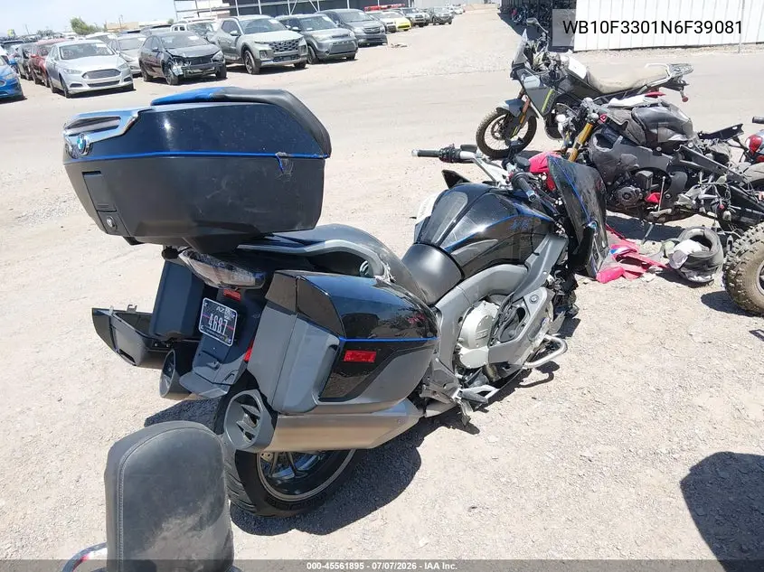 2022 BMW K1600 Gtl VIN: WB10F3301N6F39081 Lot: 45561895
