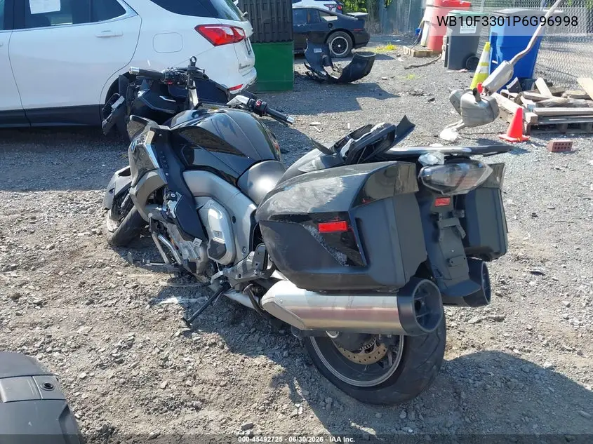 2023 BMW K1600 Gtl VIN: WB10F3301P6G96998 Lot: 45492725