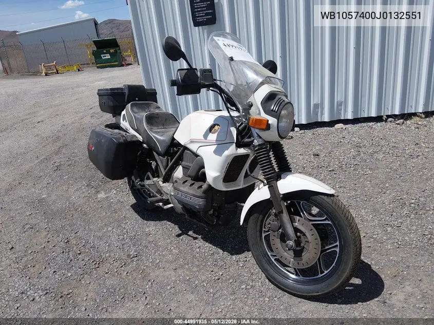 1988 BMW K75 C VIN: WB1057400J0132551 Lot: 44991935
