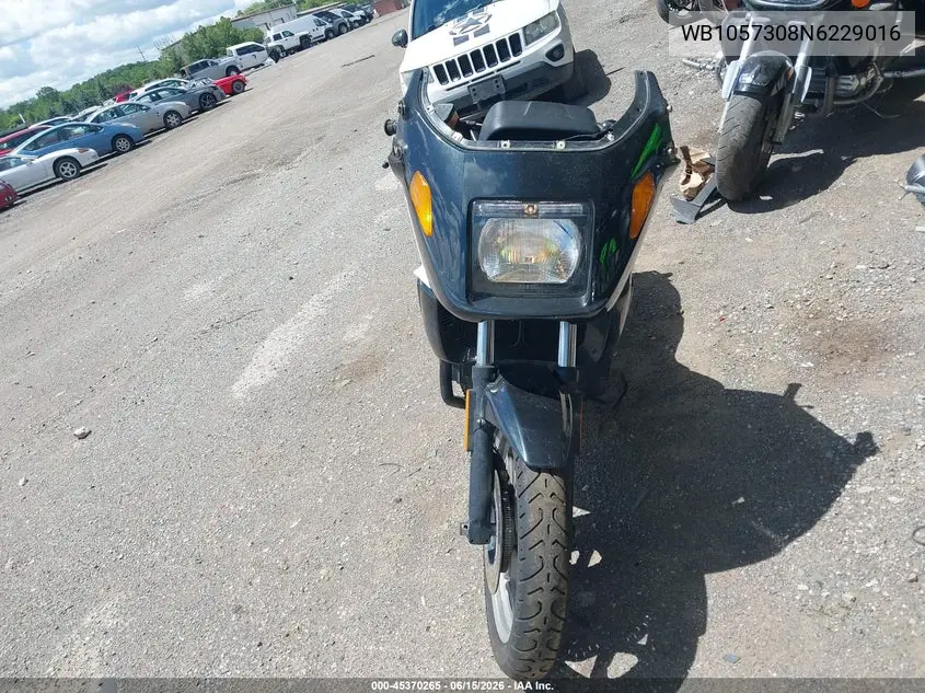 1992 BMW K75 Rt VIN: WB1057308N6229016 Lot: 45370265