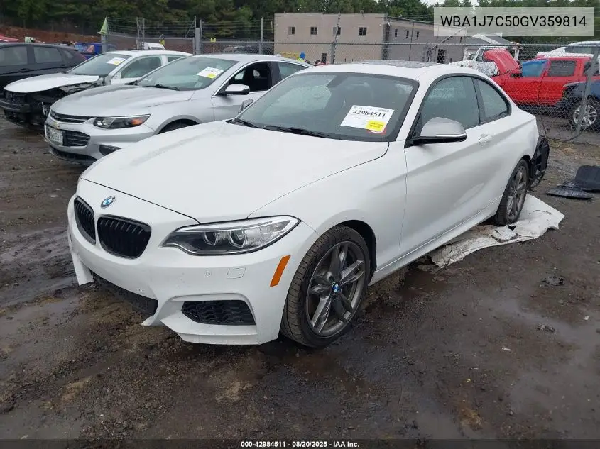 2016 BMW M235I VIN: WBA1J7C50GV359814 Lot: 42984511
