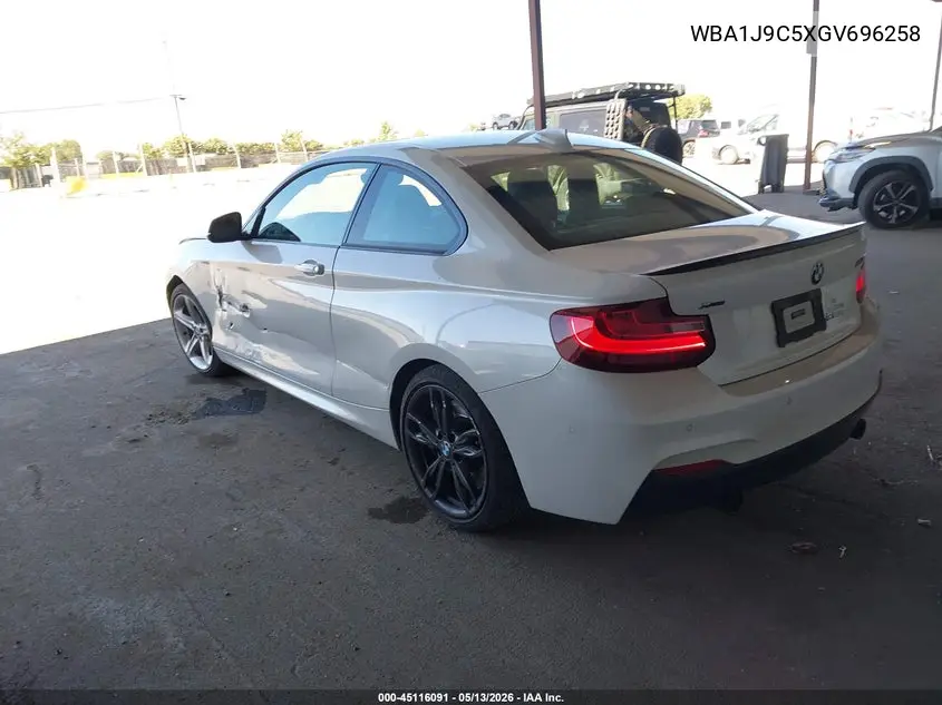 2016 BMW M235I xDrive VIN: WBA1J9C5XGV696258 Lot: 45116091