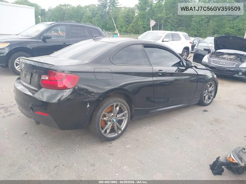 2016 BMW M235I VIN: WBA1J7C56GV359509 Lot: 45213692