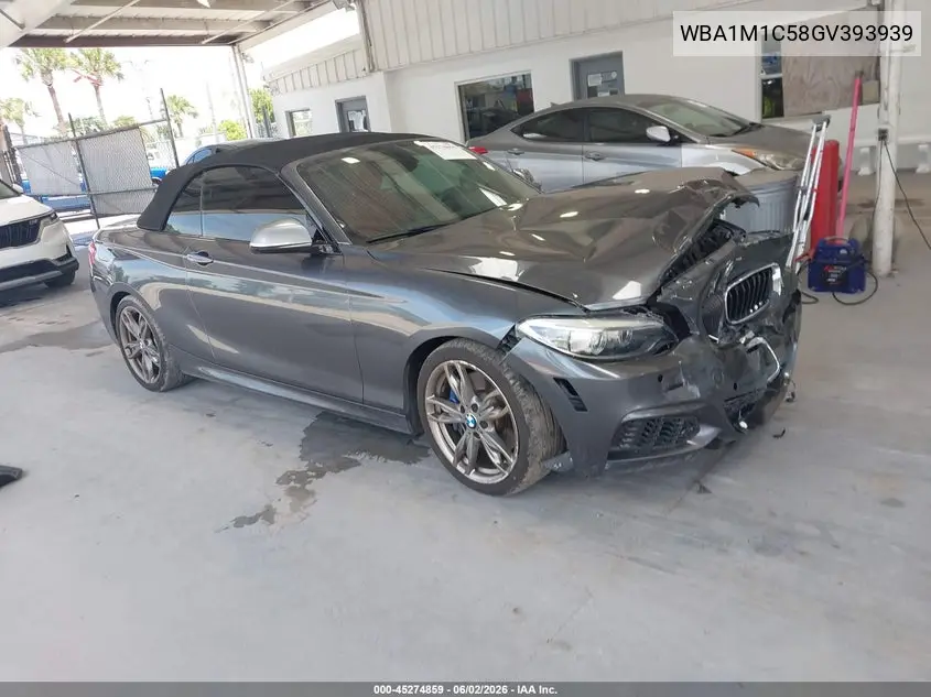 2016 BMW M235I VIN: WBA1M1C58GV393939 Lot: 45274859