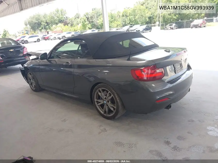 2016 BMW M235I VIN: WBA1M1C58GV393939 Lot: 45274859