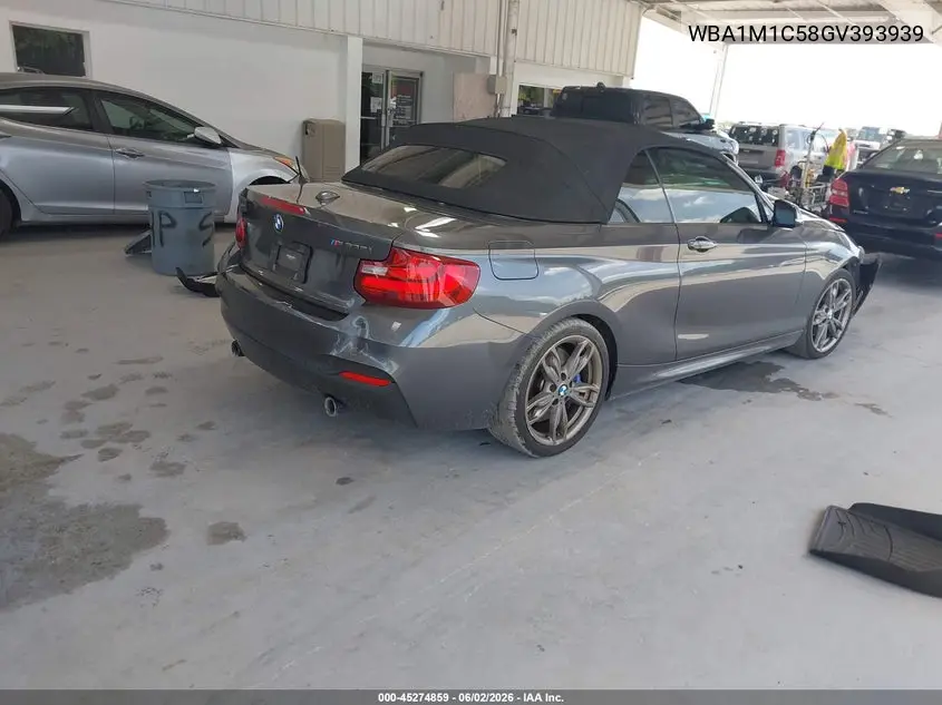 2016 BMW M235I VIN: WBA1M1C58GV393939 Lot: 45274859