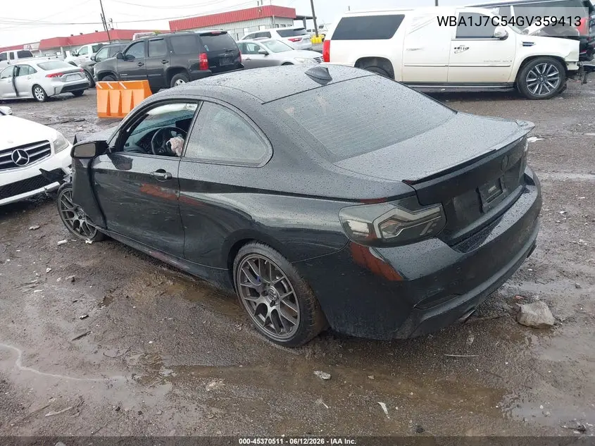 2016 BMW M235I VIN: WBA1J7C54GV359413 Lot: 45370511