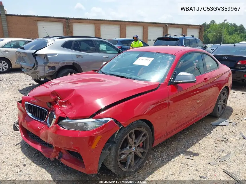 2016 BMW M235I VIN: WBA1J7C53GV359967 Lot: 45550914